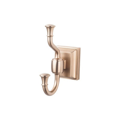 Top Knobs Stratton Bath Double Hook in Brushed Bronze