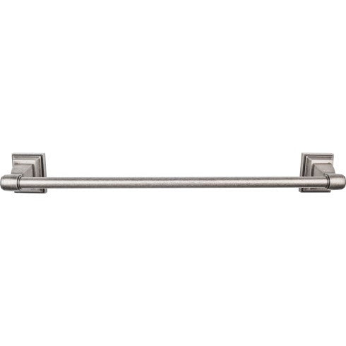 Top Knobs Stratton Bath Towel Bar 18" in Antique Pewter