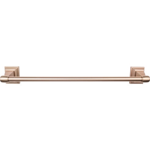 Top Knobs Stratton Bath Towel Bar 18" in Brushed Bronze