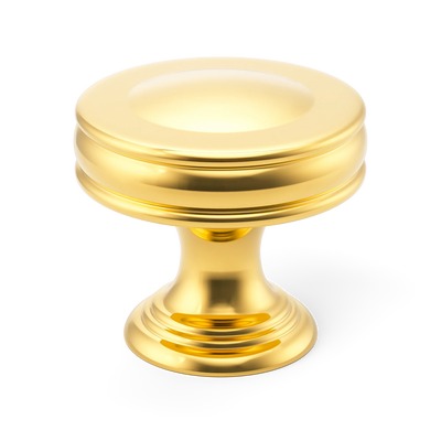 Armac Martin Sutton Cabinet Knob in 25mm / Polished Brass Lacquered