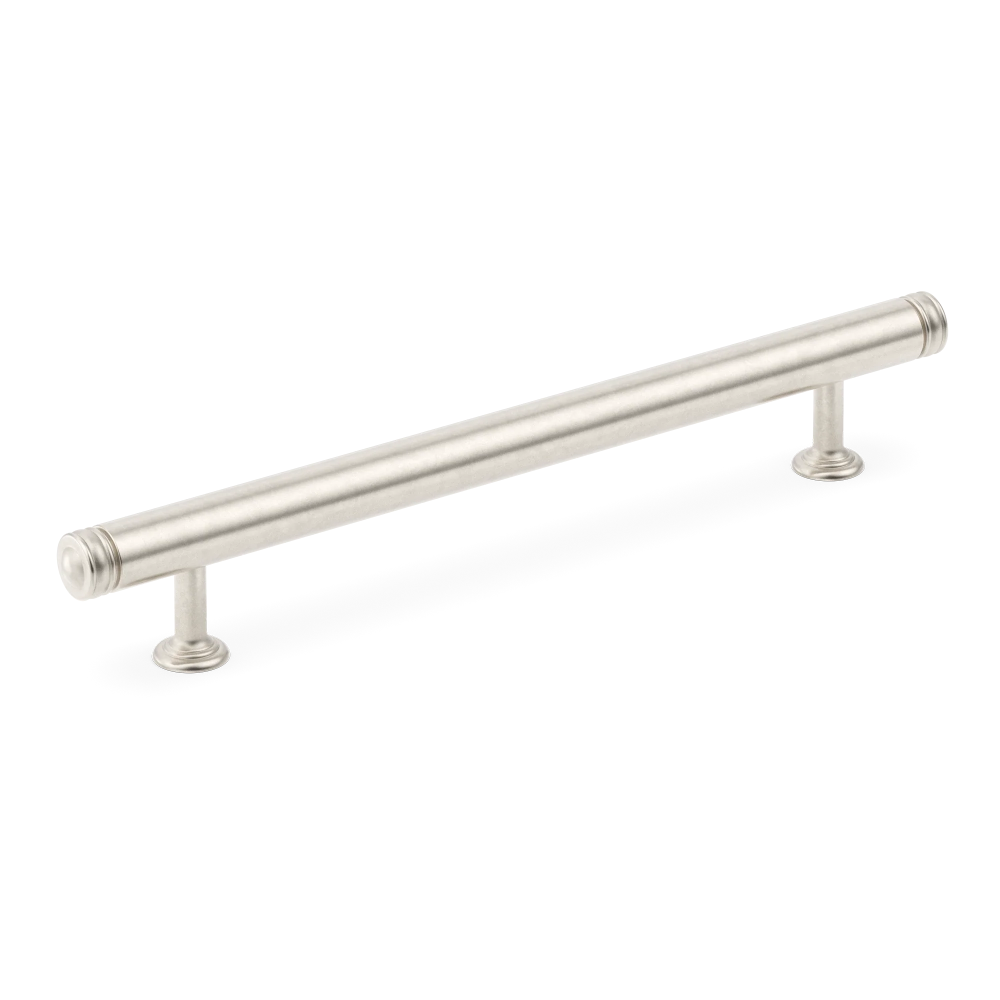 Armac Martin Sutton Cabinet Handle in 96mm / Barrelled Nickel Plate