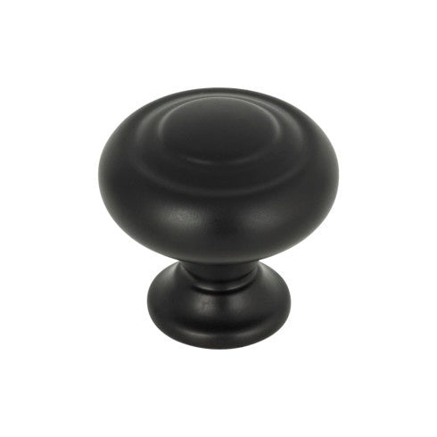 Top Knobs Kent Knob 1 1/4" in Flat Black