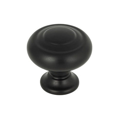 Top Knobs Kent Knob 1 1/4" in Flat Black