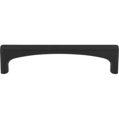 Top Knobs Riverside Pull 3 3/4" c-c in Flat Black