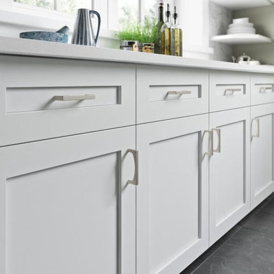 Top Knobs Riverside Pull 3 3/4" c-c in Brushed Satin Nickel