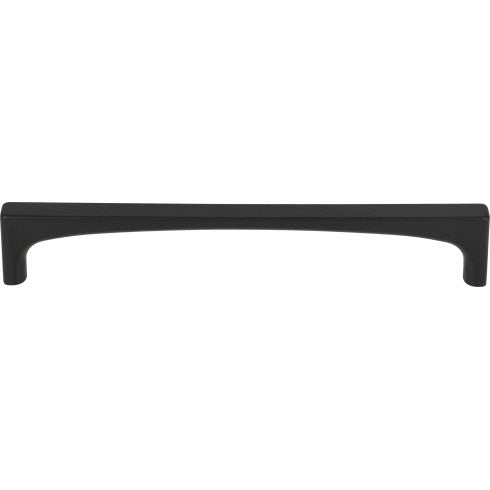 Top Knobs Riverside Pull 6 5/16" c-c in Flat Black