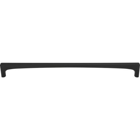 Top Knobs Riverside Pull 12" c-c in Flat Black