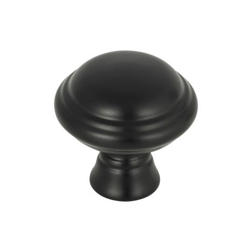Top Knobs Henderson Knob 1 1/4" in Flat Black