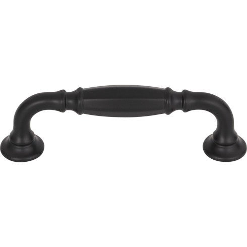 Top Knobs Barrow Pull 3 3/4" c-c in Flat Black