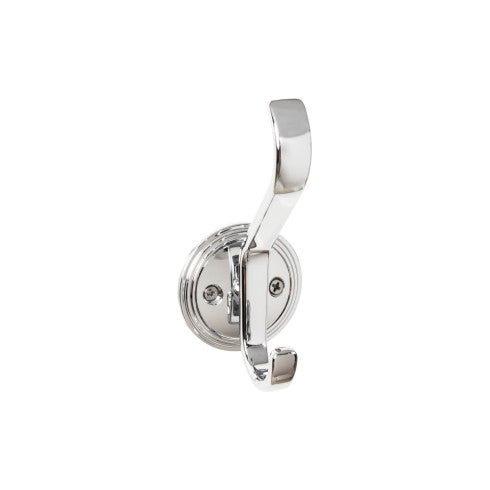 Top Knobs Reeded Hook 4 11/16" in Polished Chrome