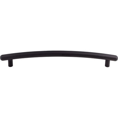 Top Knobs Curved Bar Pull 12" c-c Appliance Pull in Flat Black