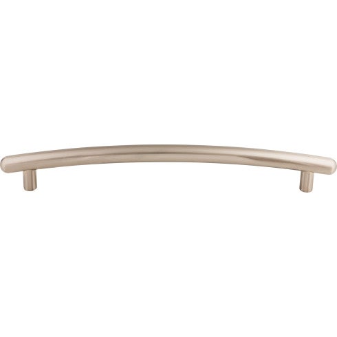 Top Knobs Curved Bar Pull 12" c-c Appliance Pull in Brushed Satin Nickel