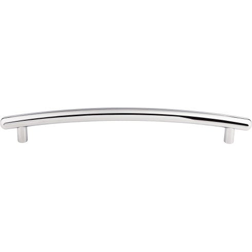 Top Knobs Curved Bar Pull 12" c-c Appliance Pull in Polished Chrome