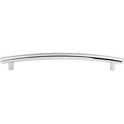Top Knobs Curved Bar Pull 12" c-c Appliance Pull in Polished Chrome