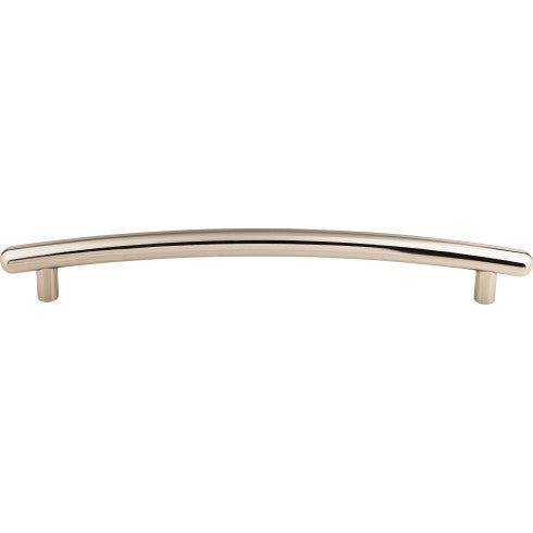 Top Knobs Curved Bar Pull 12" c-c Appliance Pull in Polished Nickel