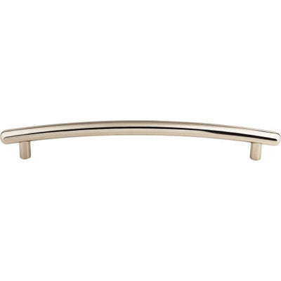 Top Knobs Curved Bar Pull 12" c-c Appliance Pull in Polished Nickel