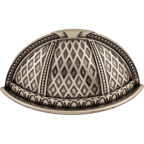 Top Knobs Trevi Cup Pull 2 1/2" c-c in Pewter Antique