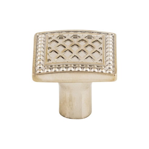 Top Knobs Trevi Square Knob 1 1/4" in Polished Nickel