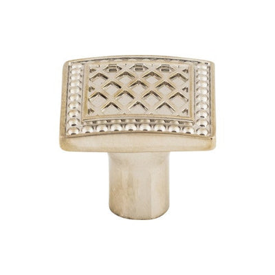 Top Knobs Trevi Square Knob 1 1/4" in Polished Nickel