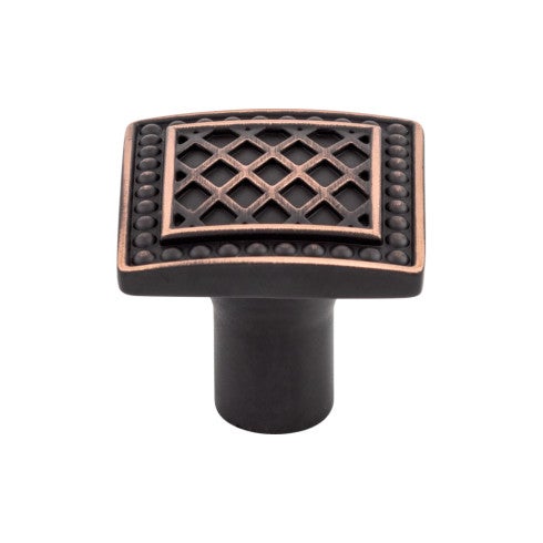 Top Knobs Trevi Square Knob 1 1/4" in Tuscan Bronze