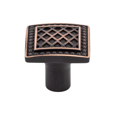 Top Knobs Trevi Square Knob 1 1/4" in Tuscan Bronze