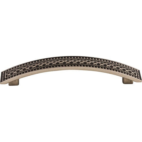 Top Knobs Trevi Crest Pull 5" c-c in Pewter Antique