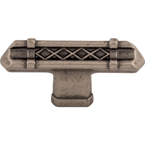 Top Knobs Tower Bridge T-Handle 2 5/8" in Pewter Antique