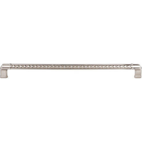 Top Knobs Tower Bridge Pull 12" c-c in Brushed Satin Nickel