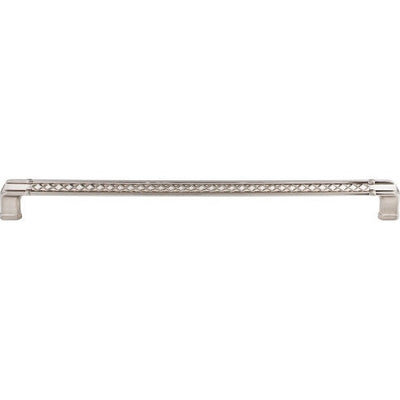 Top Knobs Tower Bridge Pull 12" c-c in Brushed Satin Nickel