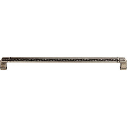 Top Knobs Tower Bridge Pull 12" c-c in Pewter Antique