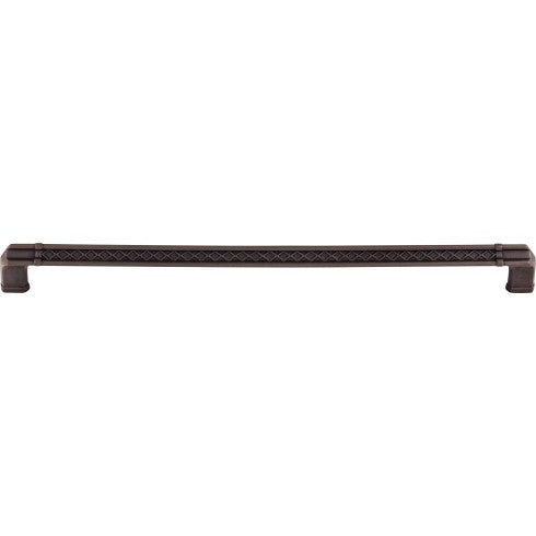 Top Knobs Tower Bridge Pull 12" c-c in Sable