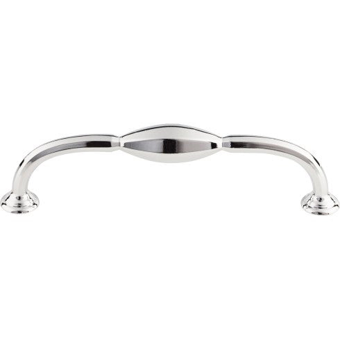 Top Knobs CHAREAU® D Pull 5 1/16" c-c in Polished Chrome