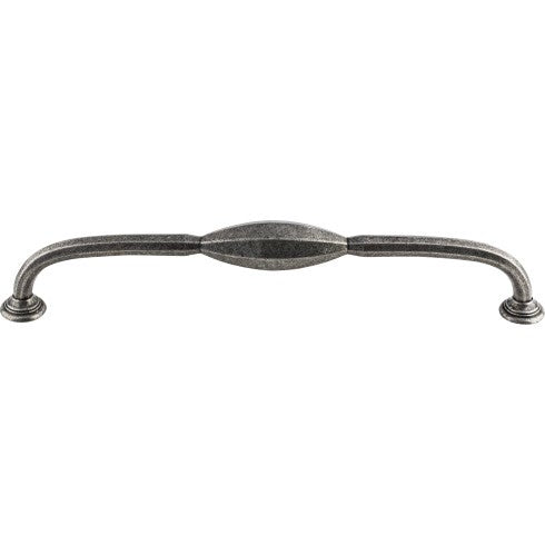 Top Knobs CHAREAU® D Pull 8 13/16" c-c in Black Iron