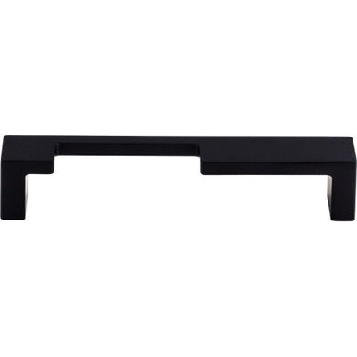 Top Knobs Modern Metro Notch Pull A 5" c-c in Flat Black