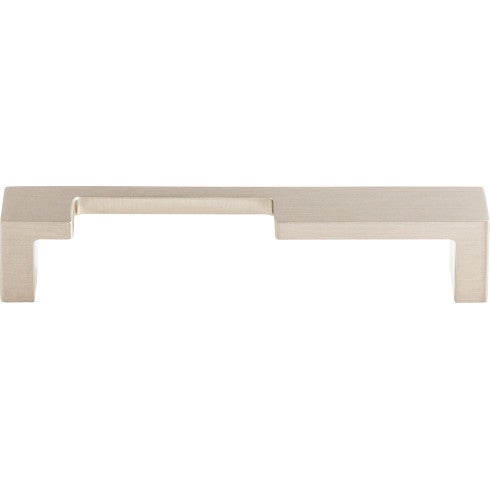 Top Knobs Modern Metro Notch Pull A 5" c-c in Brushed Satin Nickel