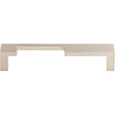 Top Knobs Modern Metro Notch Pull A 5" c-c in Brushed Satin Nickel