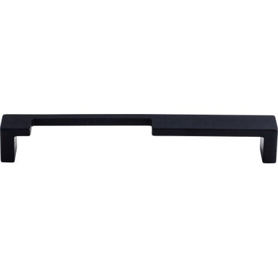 Top Knobs Modern Metro Notch Pull A 7" c-c in Flat Black