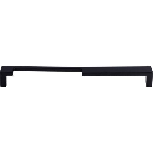 Top Knobs Modern Metro Notch Pull A 9" c-c in Flat Black