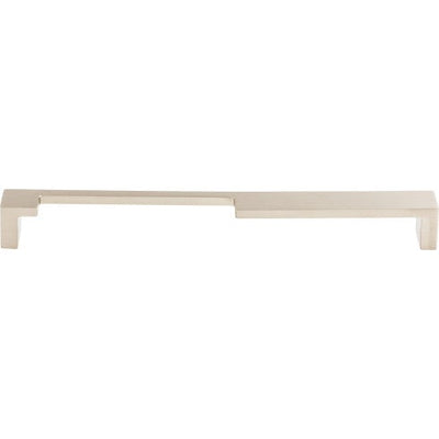 Top Knobs Modern Metro Notch Pull A 9" c-c in Brushed Satin Nickel