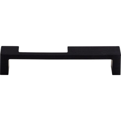 Top Knobs Modern Metro Notch Pull B 5" c-c in Flat Black
