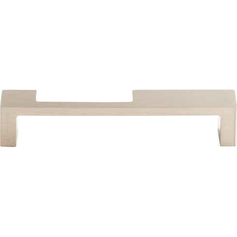 Top Knobs Modern Metro Notch Pull B 5" c-c in Brushed Satin Nickel