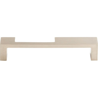 Top Knobs Modern Metro Notch Pull B 5" c-c in Brushed Satin Nickel