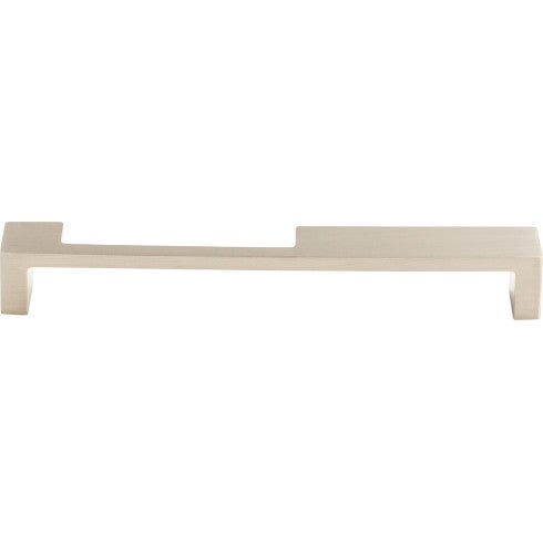 Top Knobs Modern Metro Notch Pull B 7" c-c in Brushed Satin Nickel