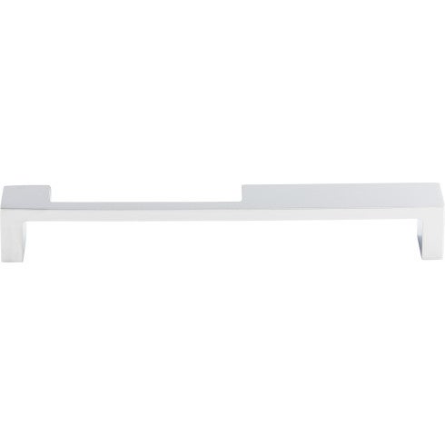 Top Knobs Modern Metro Notch Pull B 7" c-c in Polished Chrome