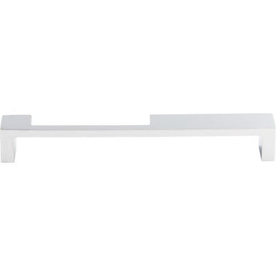 Top Knobs Modern Metro Notch Pull B 7" c-c in Polished Chrome