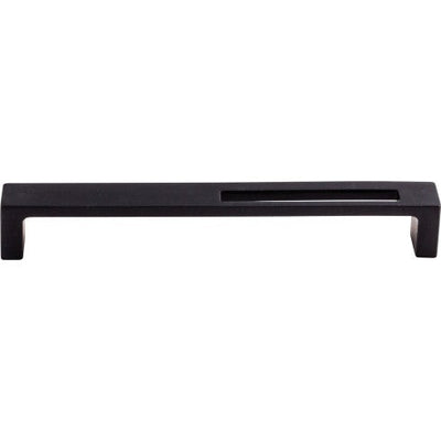 Top Knobs Modern Metro Slot Pull 7" c-c in Flat Black