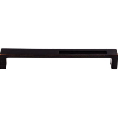 Top Knobs Modern Metro Slot Pull 7" c-c in Tuscan Bronze