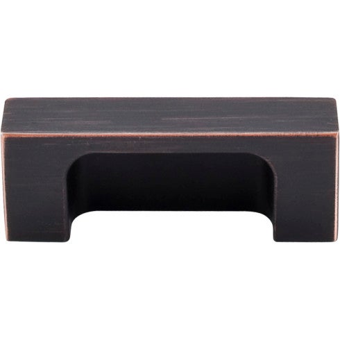 Top Knobs Modern Metro Tab Pull 2" c-c in Tuscan Bronze