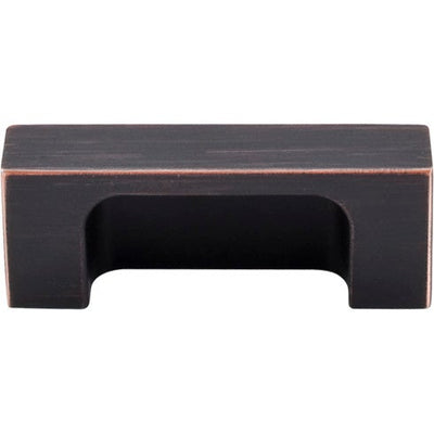 Top Knobs Modern Metro Tab Pull 2" c-c in Tuscan Bronze