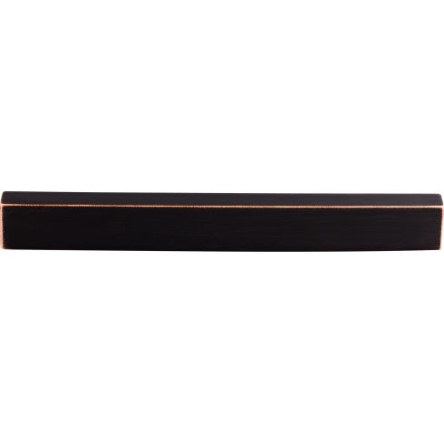 Top Knobs Modern Metro Tab Pull 8" c-c in Tuscan Bronze